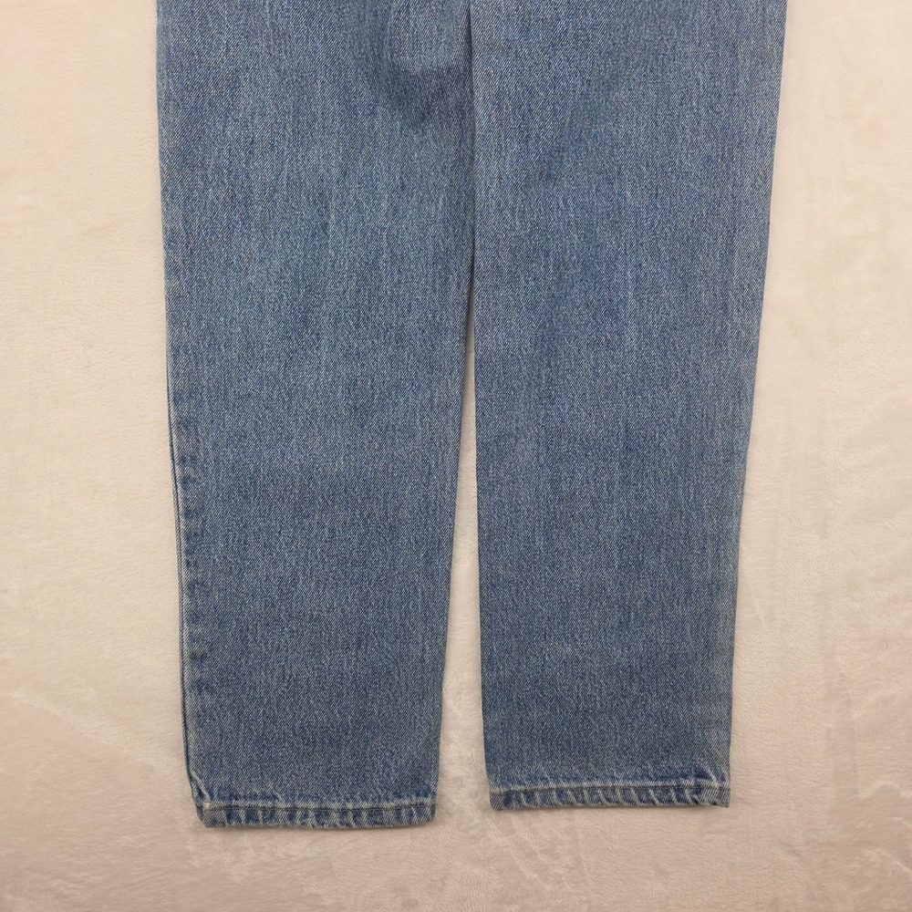 VTG Lee Mens Straight Leg Jeans 33x36 Fits 32x35 Blue Union Made USA 205-5591 - Picture 14 of 16